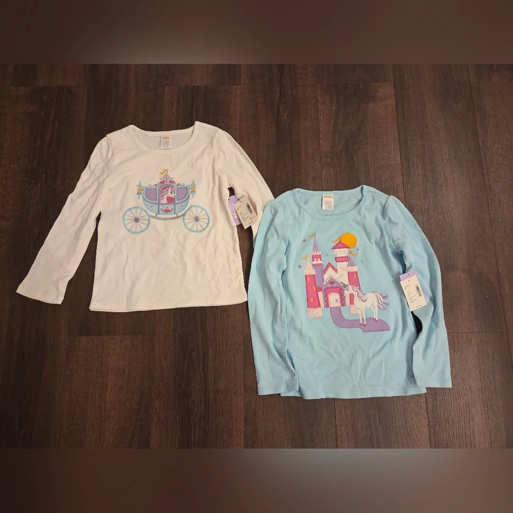 NWT Gymboree Long Sleeve Tees with Castle and Carriage